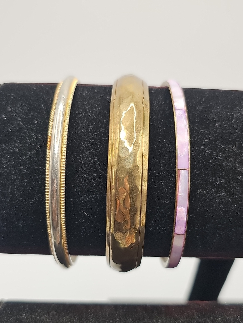 Gold and Pink Women’s Bangle Bracelet Set